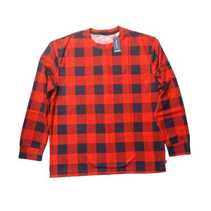 Nautica Waffle Knit Men's Buffalo Plaid Pajama Set 2Pc Long Sleeve & Jogger